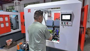 Slick-Worker-Adjusting-Automated-Equipment