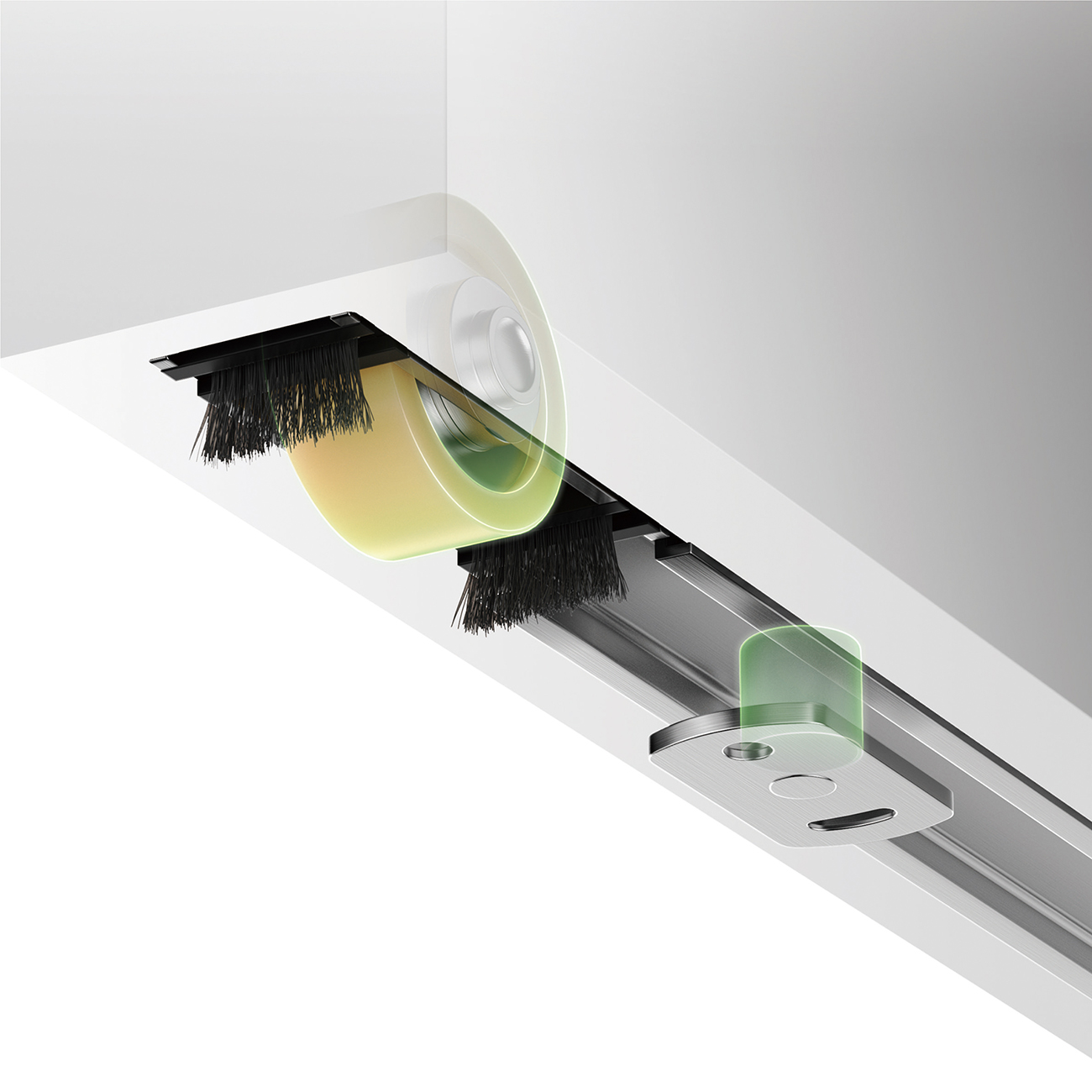 Invisible track door (door panel to the ceiling) Maximum load: 60 KG - Image 6