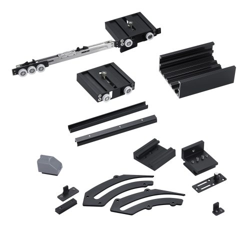 Internal push flat sliding door
