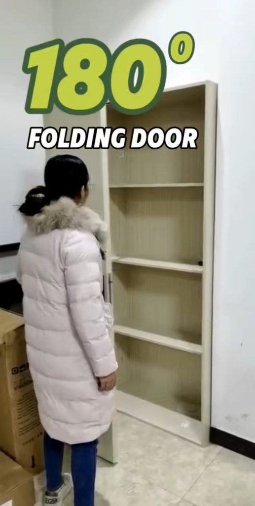 180 degree folding door hardware