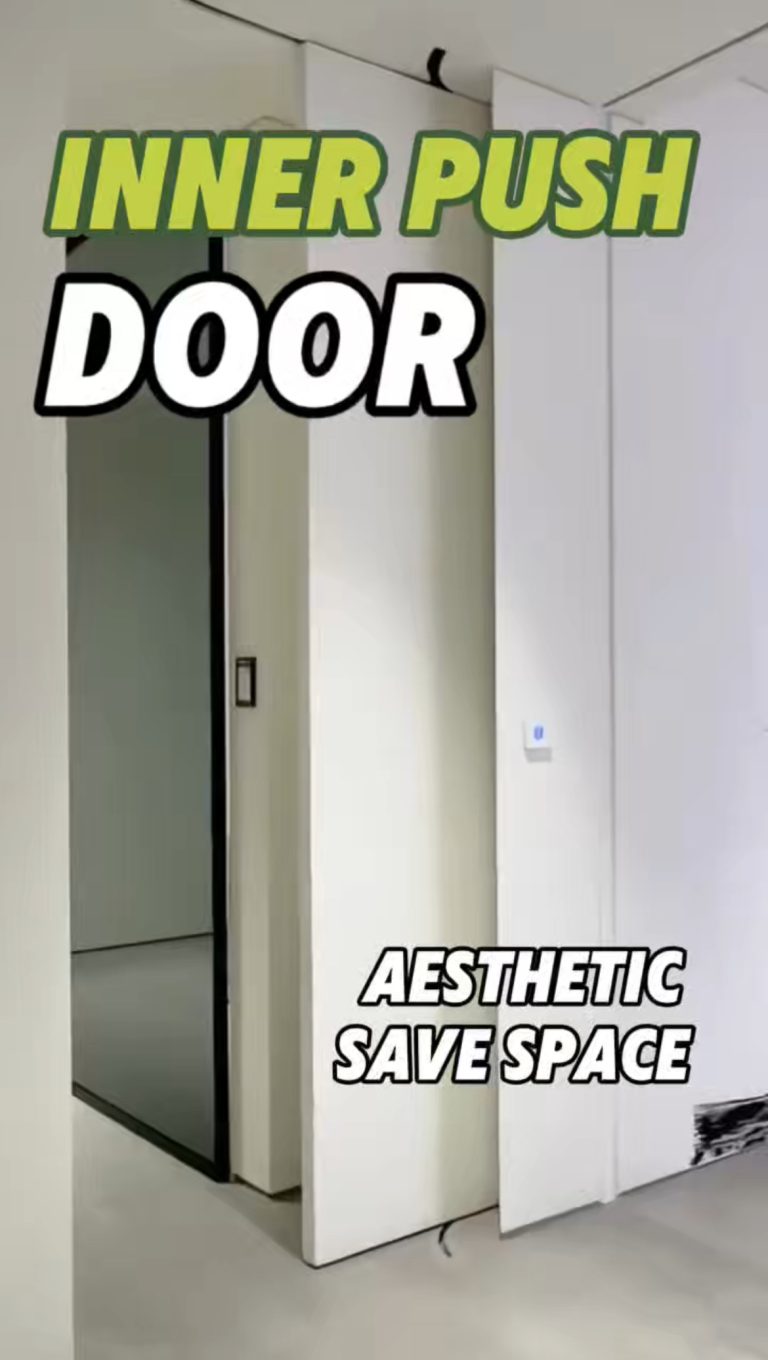 clean flush sliding door hardware