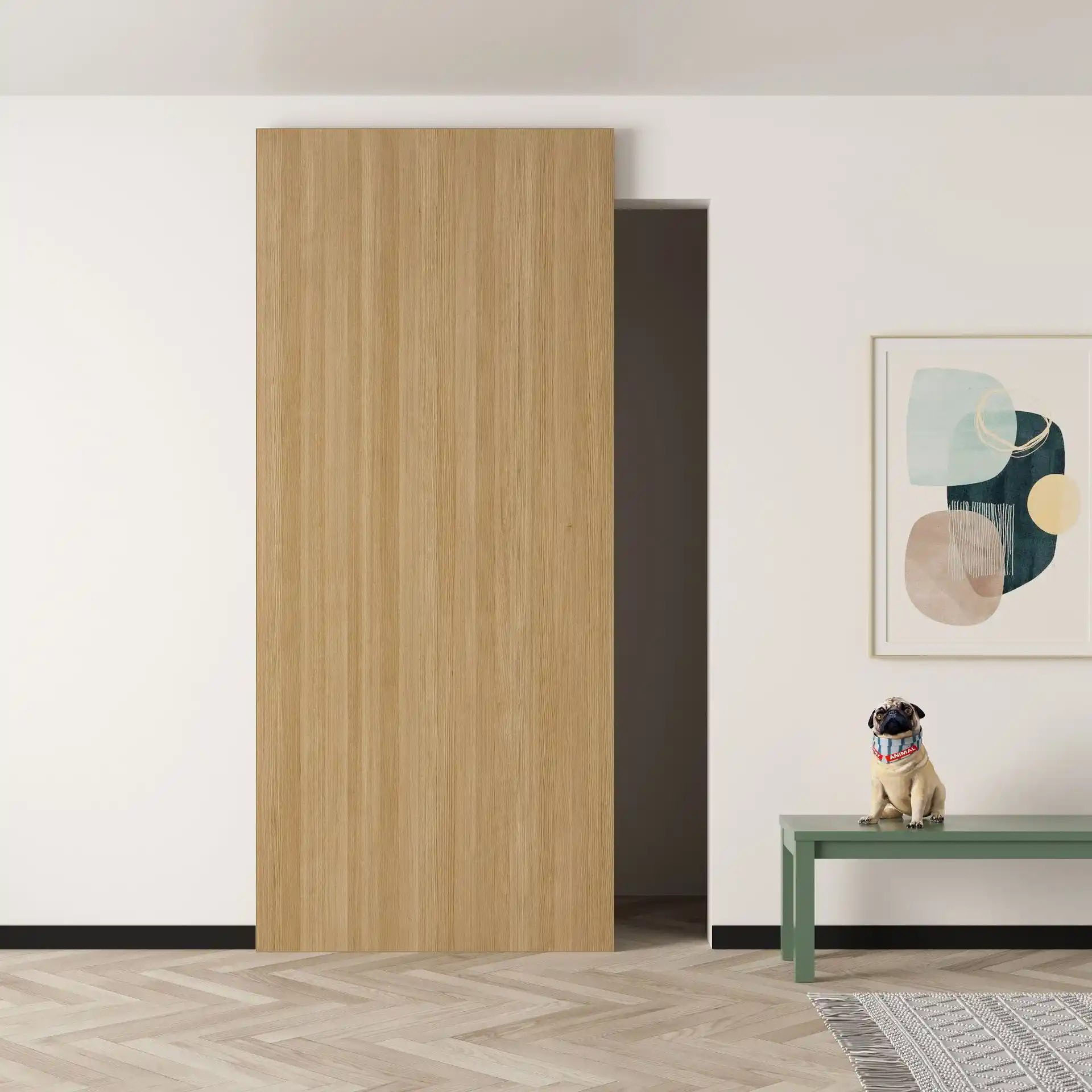 Invisible track door Maximum load: 70 KG - Image 5